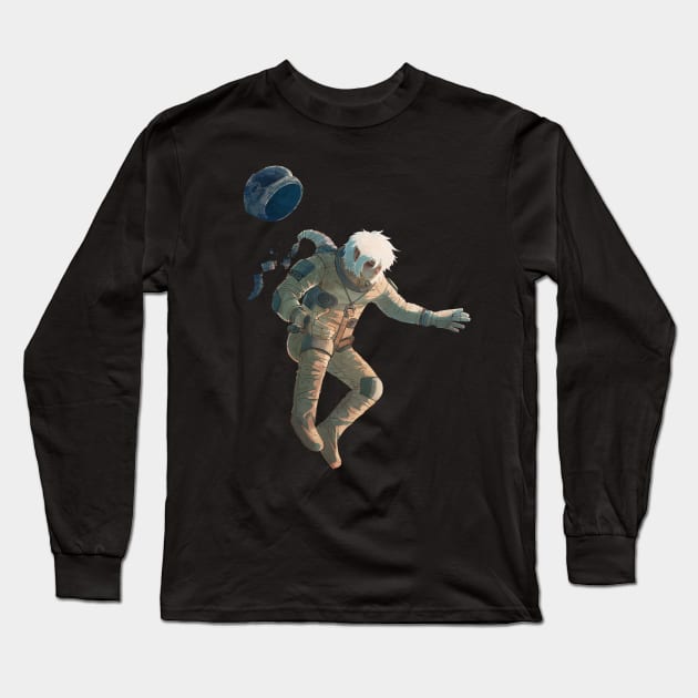 SpaceMan Long Sleeve T-Shirt by RedTeethDrawing